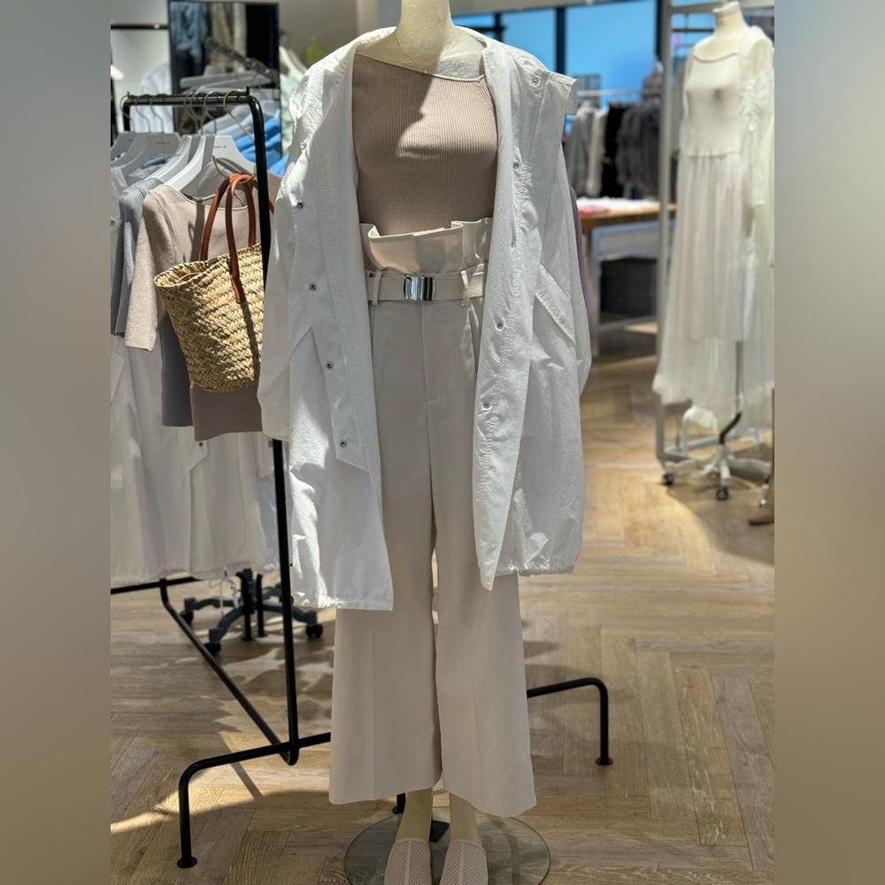 Chic Cream Wide-Leg Pants